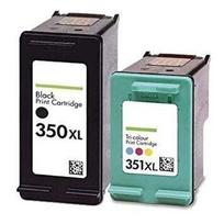 Kasetė rašaliniams spausdintuvams Analoog tintide komplekt HP 350XL Black + HP 351XL TriColor