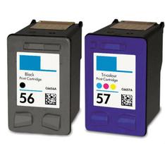 Kasetė rašaliniams spausdintuvams Analoog tintide komplekt HP 56 Black + HP 57 TriColor