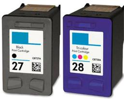 Kasetė rašaliniams spausdintuvams Analoog tintide komplekt HP 27 Black + HP 28 TriColor