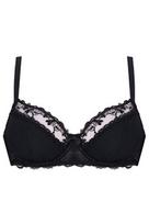 Liemenėlė moterims Ava Semi Padded Bow Straps 1030, juoda