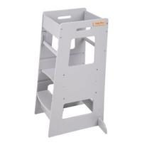 Virtuvinė kėdutė-laiptukai vaikams KiddyMoon ST-003, pilka