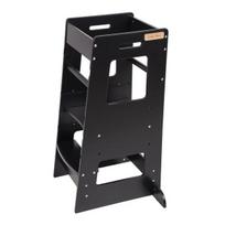 Virtuvinė kėdutė-laiptukai vaikams KiddyMoon ST-003, juoda