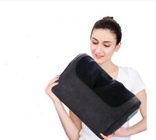 Elektrinė Shiatsu masažo pagalvė su infraraudonųjų spindulių šildymu Jinkairui, juoda