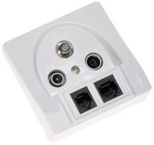 GALUTINIS LIZDAS GAR-SAT/2RJ R-TV SAT+RJ45+RJ11