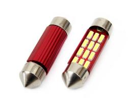 Lemputė LED canbus 12smd 4014 festoon 36mm baltas 12v/24v