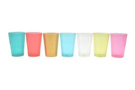 Plastikinės stiklinės MoodFood, žalios sp., 230 ml, 50vnt.