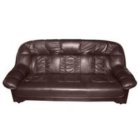 Sofa-lova Aleksandra 3S, tamsiai ruda, geltonas