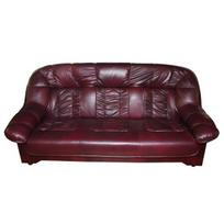 Sofa-lova Aleksandra 3S, tamsiai raudona/ruda, geltonas