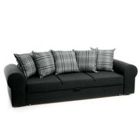 Sofa-lova Grella 3S, juoda, geltonas