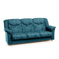 Sofa-lova Manchester 3S, mėlyna, geltonas