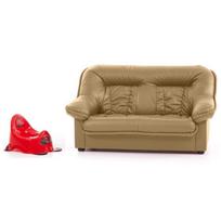 Vaikiška sofa Mini Spencer, oda, smėlio spalvos, - beež 5130