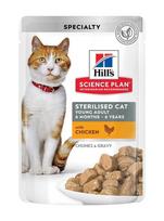 Hill's Science Plan Sterilised Cat Young Adult ėdalas katėms su vištiena, 12*85 g
