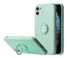 Vennus Silicone Ring dėklas telefonui skirtas Samsung Galaxy A72 / A72 5G, žalia