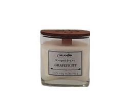 Kvapni,rankų darbo, sojų vaško žvakė 65 g. GRAPEFRUIT