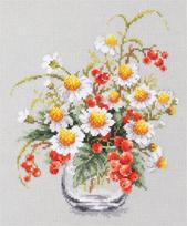 Siuvinėjimo rinkinys Magic Needle "Chamomile and Red Currant" 100-012