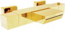 Mexen termostatinis vonios maišytuvas Cube, Gold