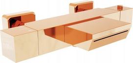 Mexen termostatinis vonios maišytuvas Cube, Rose gold
