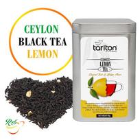 Tarlton Lemon Black tea, Ceilono juoda, birių lapų arbata su citrinos gabalėliais, 80g