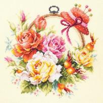 Siuvinėjimo rinkinys Magic Needle "Roses for Needlewoman" 100-122