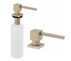 Įmontuojamas skysto muilo dozatorius Mexen Cube, 320 ml, Beige granite