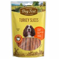 DogFest Kalakutienos juostelės, suaugusiems šunims, 90g
