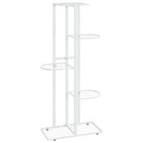 Stovas augalams, 5 lentynos, 43x22x98 cm, baltas