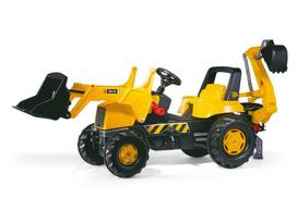 Vaikiškas traktorius su dviem kibirais Rolly Toys rollyJunior JCB