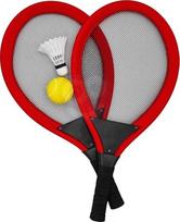 Badmintono raketės Woopie su priedais
