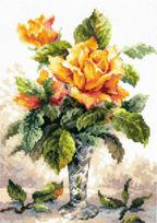 Siuvinėjimo rinkinys Magic Needle Yellow Roses 40-79