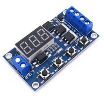 Programuojamas 1 kanalo laiko relės modulis 12V su LED indikatoriumi