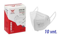 Respiratorius FFP2, 5 sluoksnių, pagamintas Lietuvoje, baltas, 10 vnt.