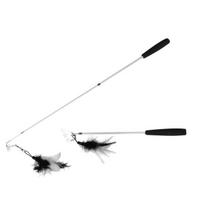 Teleskopinė meškerė su plunksnomis katėms Ebi, 35-39 cm