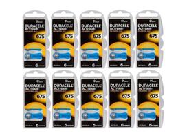 Elementai klausos aparatams Duracell ActivAir PR44 675, 60 vnt.