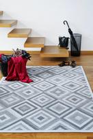 Narma dvipusis šenilinis kilimas Tahula, silver, 160 x 230 cm