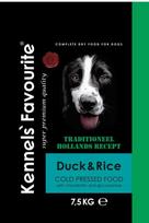 Duck Rice 7,5kg-Kennels Favourite (šalto spaudimo). Aukščiausios (super premium) kokybės šalto spaudimo visavertis pašaras visų veislių suaugusiems šunims