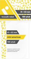 Kortų įmautės Rebel Mini American (41 x 63 mm), 100 vnt.