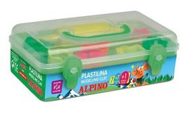 Plastilinas Alpino, 7 spalvos + įrankių rinkinys