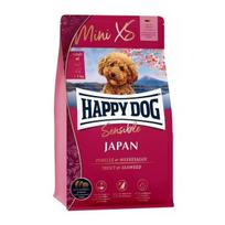 Happy Dog XS Japan mažų veislių suaugusiems šunims su upėtakiais ir jūrų dumbliais, 1,3 kg