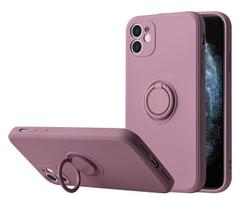 Vennus Silicone Ring dėklas telefonui skirtas Samsung Galaxy S22 Plus, žibuoklės