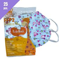 Vaikiškas respiratorius FFP2 (veido kaukė), 25 vnt..