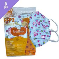 Vaikiškas respiratorius FFP2, 5 vnt.