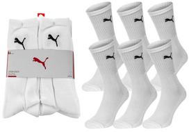 Vyriškos kojinės PUMA, 6 poros, baltos 906656 02 41221