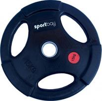 Olimpiniai gumuoti svarmenys Sportbay®, 15kg
