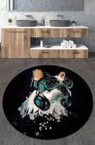 Asir vonios kilimėlis Glasses Dog, 80 cm, 55x55