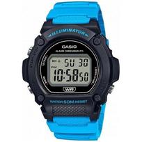 Skaitmeninis laikrodis Casio su mėlynu dirželiu