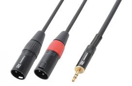 PD-Connex CX70-1 kabelis 2x XLR – 3,5 mm stereofoninis 1,5 m, CX70