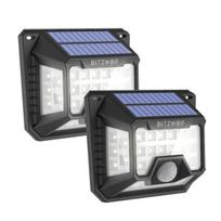 Išorinė Blitzwolf LED saulės lempa BW-OLT3 su prieblandos ir judesio jutikliu, 1200mAh (2 vnt.)