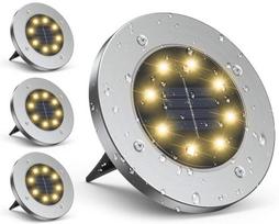 Sodo žibintas su saulės baterija Saska Garden 8 LED, 4 vnt.