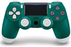 Games World PS4 Doubleshock 4 V2 bevielis žaidimų pultelis / valdiklis, žalias/baltas ( Alpine green), skirtas PS4 / PS5 / Android / iOS