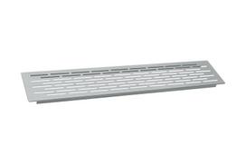 Ventiliacinės grotelės , 500 x 100 mm, nerūdijančio plieno efektas